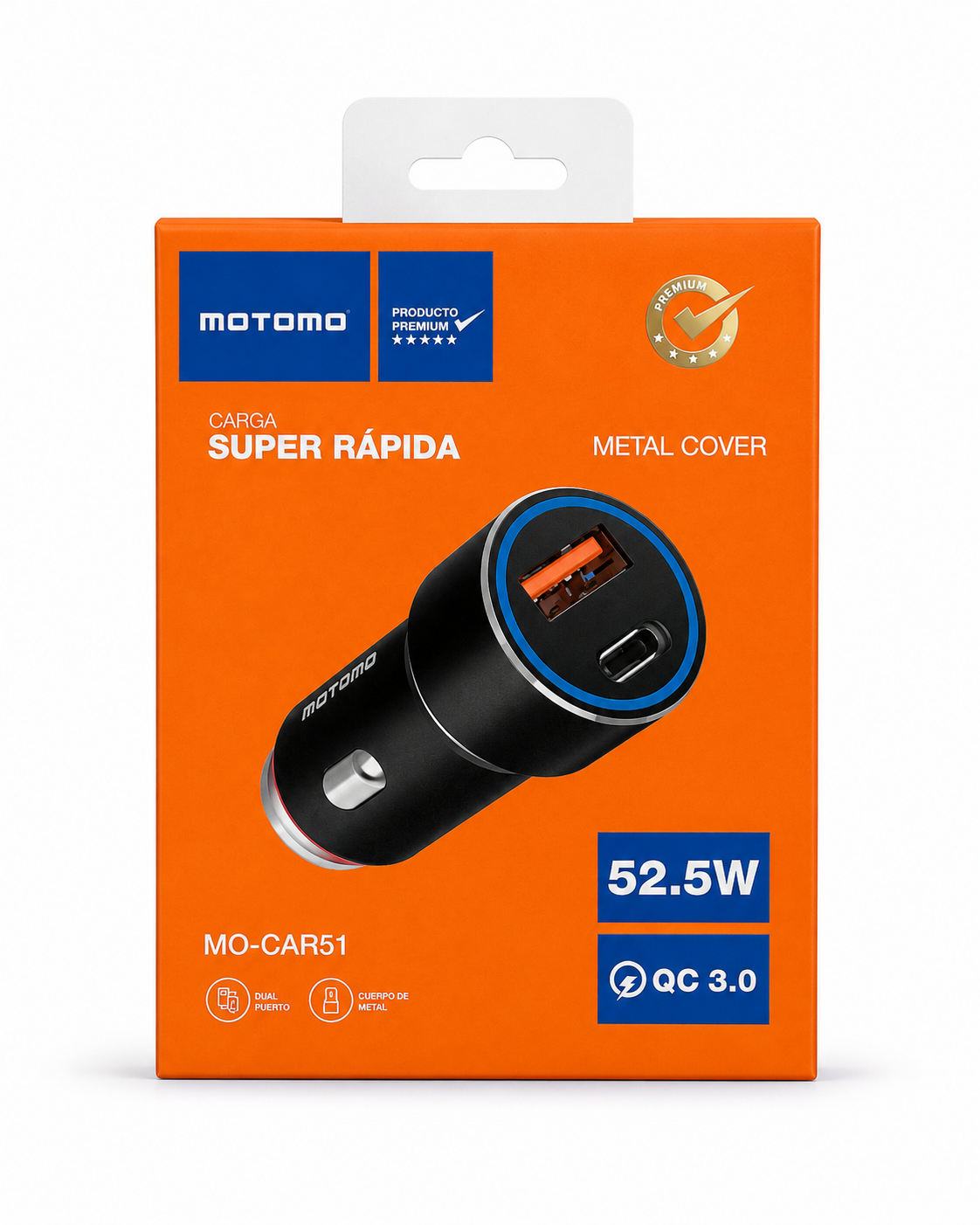 ADAPTADOR DE CARGA PARA AUTO 52W